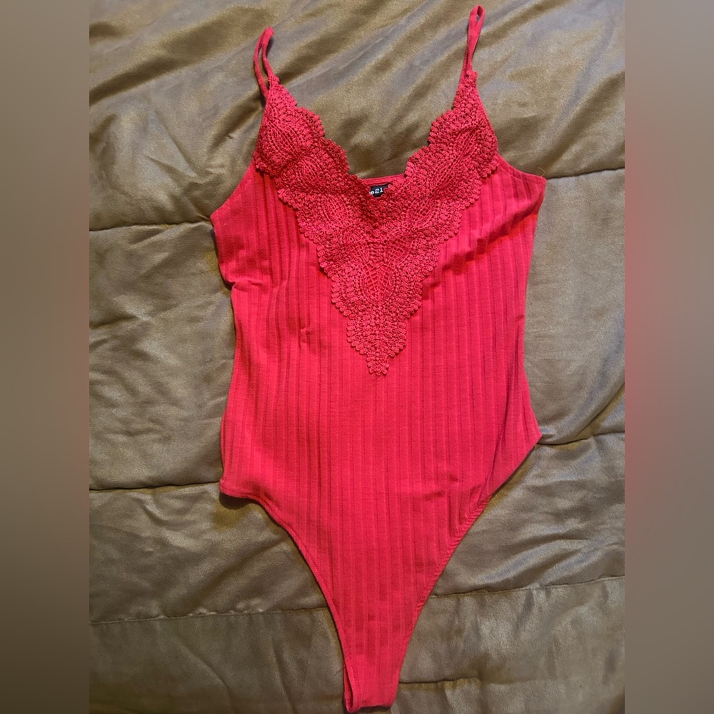Rue21 Red Lace Bodysuit